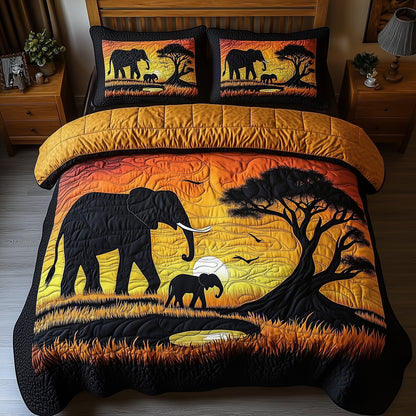 Golden Savanna Dreams 3-Piece Quilted Bedding Set GFTOTP8788