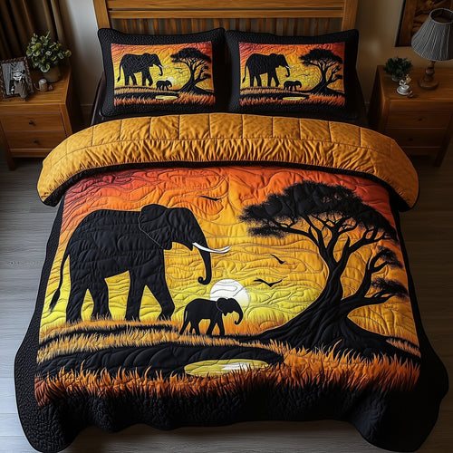 Golden Savanna Dreams 3-Piece Quilted Bedding Set GFTOTP8788