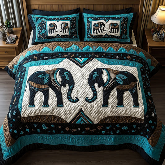 Tribal Tusk Dreams 3-Piece Quilted Bedding Set GFTOTP8792
