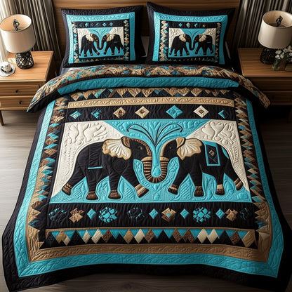 Tribal Tusk Dreams 3-Piece Quilted Bedding Set GFTOTP8793