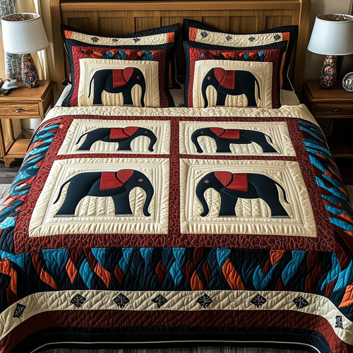 Tribal Tusk Dreams 3-Piece Quilted Bedding Set GFTOTP8795
