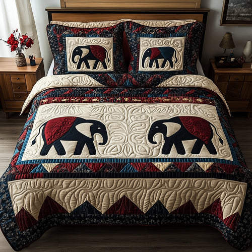 Tribal Tusk Dreams 3-Piece Quilted Bedding Set GFTOTP8796