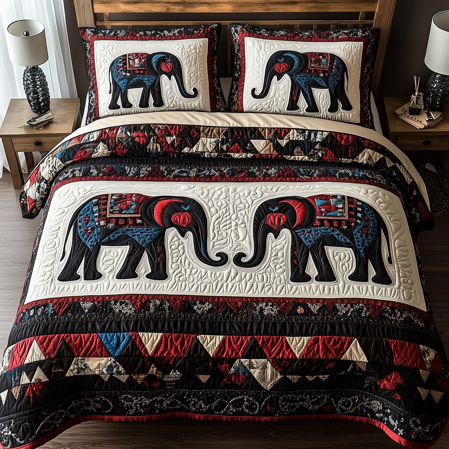 Tribal Majesty 3-Piece Quilted Bedding Set GFTOTP8797