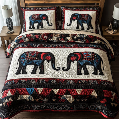 Tribal Majesty 3-Piece Quilted Bedding Set GFTOTP8797