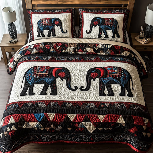 Tribal Majesty 3-Piece Quilted Bedding Set GFTOTP8797
