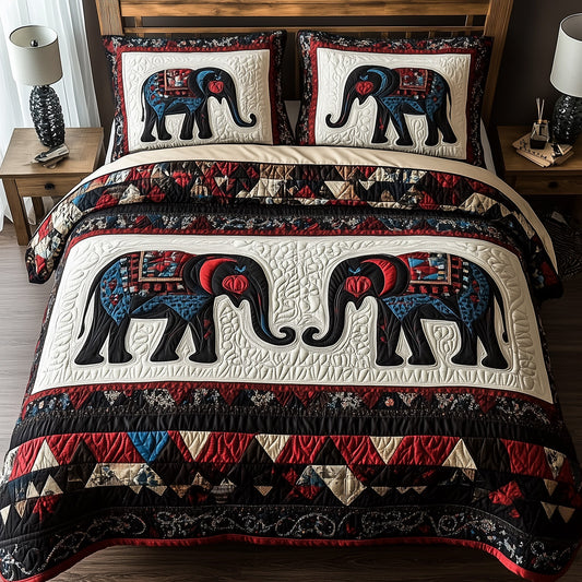 Tribal Majesty 3-Piece Quilted Bedding Set GFTOTP8797