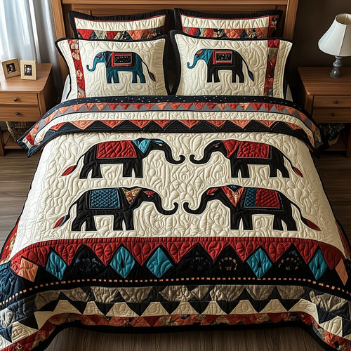 Tribal Majesty 3-Piece Quilted Bedding Set GFTOTP8798