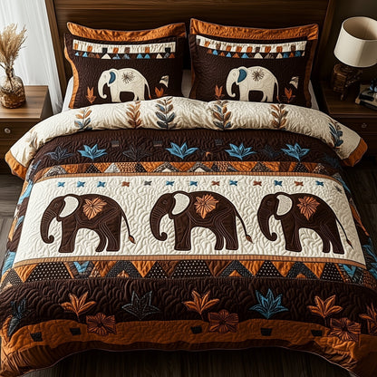 Tribal Majesty 3-Piece Quilted Bedding Set GFTOTP8801