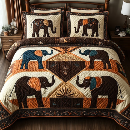 Tribal Majesty 3-Piece Quilted Bedding Set GFTOTP8802