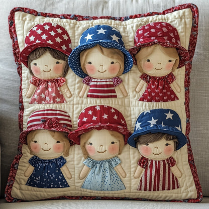 American Charm Sunbonnet Quilted Pillow Case GFTOTP8805