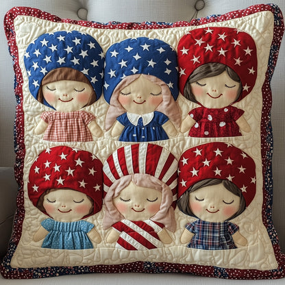 American Charm Sunbonnet Quilted Pillow Case GFTOTP8806