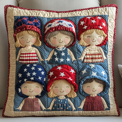 American Charm Sunbonnet Quilted Pillow Case GFTOTP8808