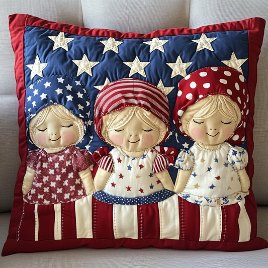 American Charm Sunbonnet Quilted Pillow Case GFTOTP8809