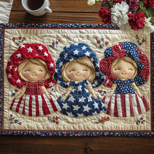 American Charm Sunbonnet Quilted Place Mat GFTOTP8812
