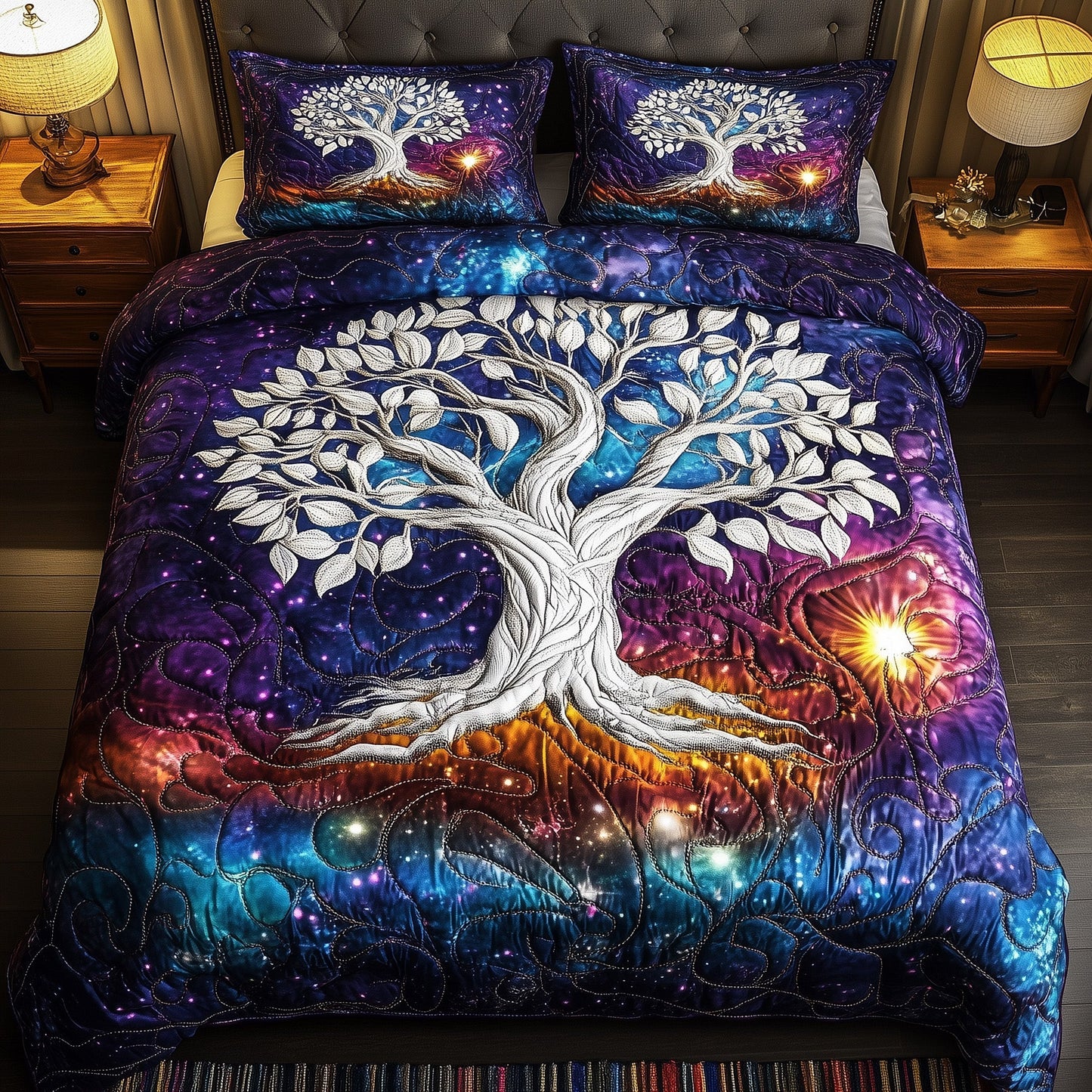 Cosmic Roots 3-Piece Quilted Bedding Set GFTOTP8820