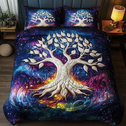 Cosmic Roots 3-Piece Quilted Bedding Set GFTOTP8821