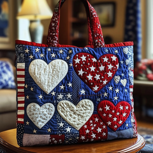 Heart of Freedom Quilted Tote Bag GFTOTP8834
