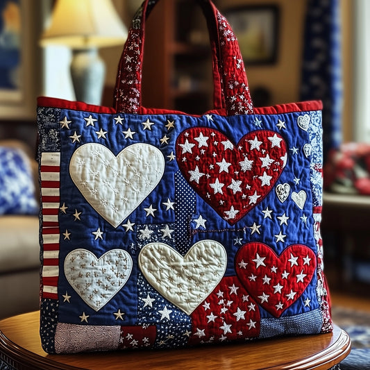 Heart of Freedom Quilted Tote Bag GFTOTP8834