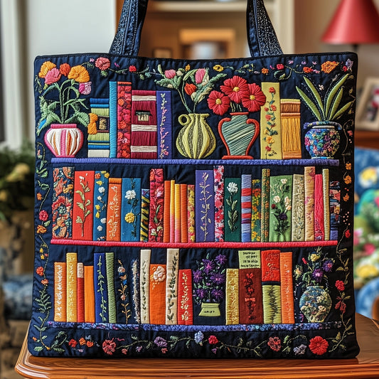 Bookish Quilted Tote Bag GFTOTP8843