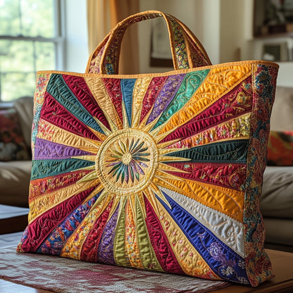 Golden Glow Quilted Tote Bag GFTOTP8852