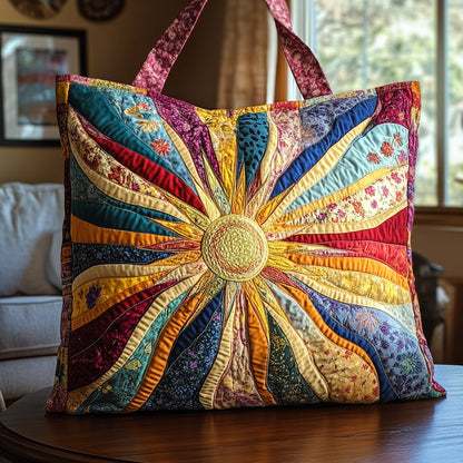 Golden Glow Quilted Tote Bag GFTOTP8854