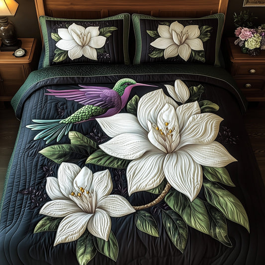 Magnolia Dance 3-Piece Quilted Bedding Set GFTOTP8895