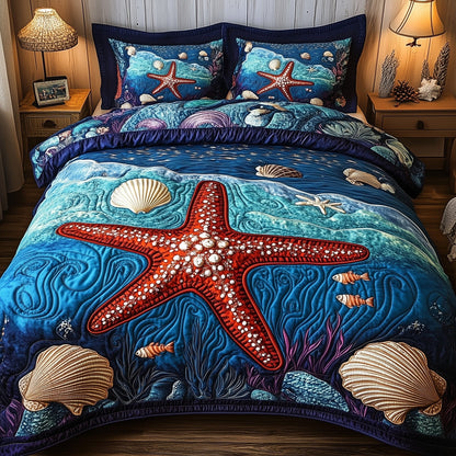 Sea Breeze 3-Piece Quilted Bedding Set GFTOTP8921