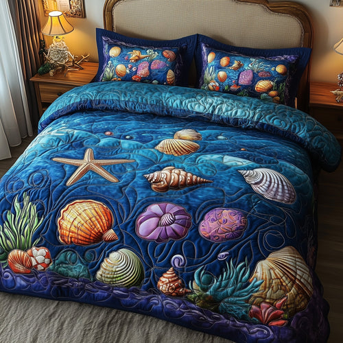 Sea Breeze 3-Piece Quilted Bedding Set GFTOTP8922