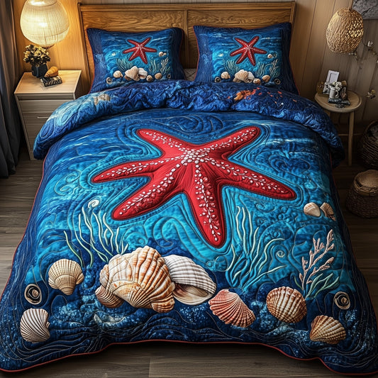 Sea Breeze 3-Piece Quilted Bedding Set GFTOTP8924