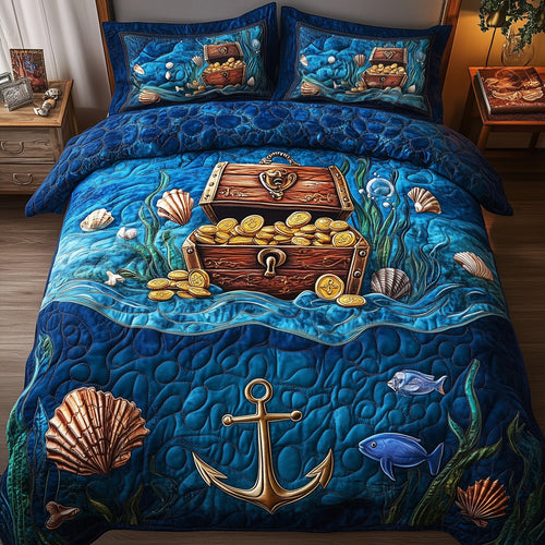 Sea Breeze 3-Piece Quilted Bedding Set GFTOTP8928