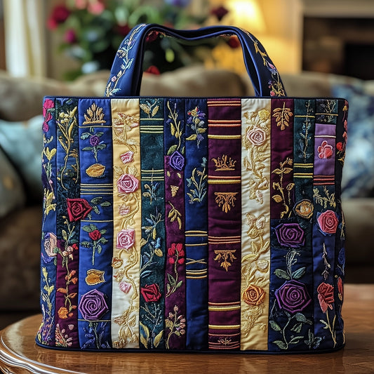 Bookish Quilted Tote Bag GFTOTP8989