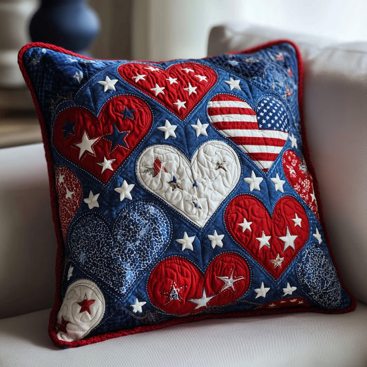 Heart of Freedom Quilted Pillow Case GFTOTP9053