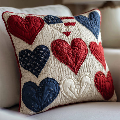 Heart of Freedom Quilted Pillow Case GFTOTP9057