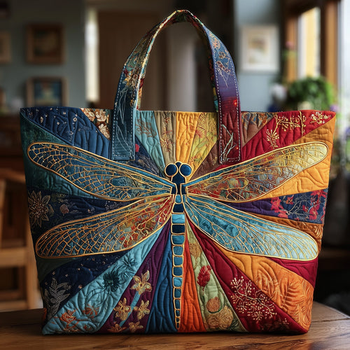 Enchanted Dragonfly Quilted Tote Bag GFTOTP9109