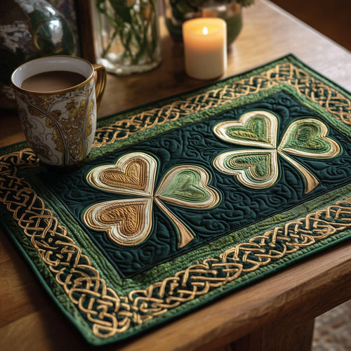 Irish Shamrock Quilted Place Mat GFTOTP9159