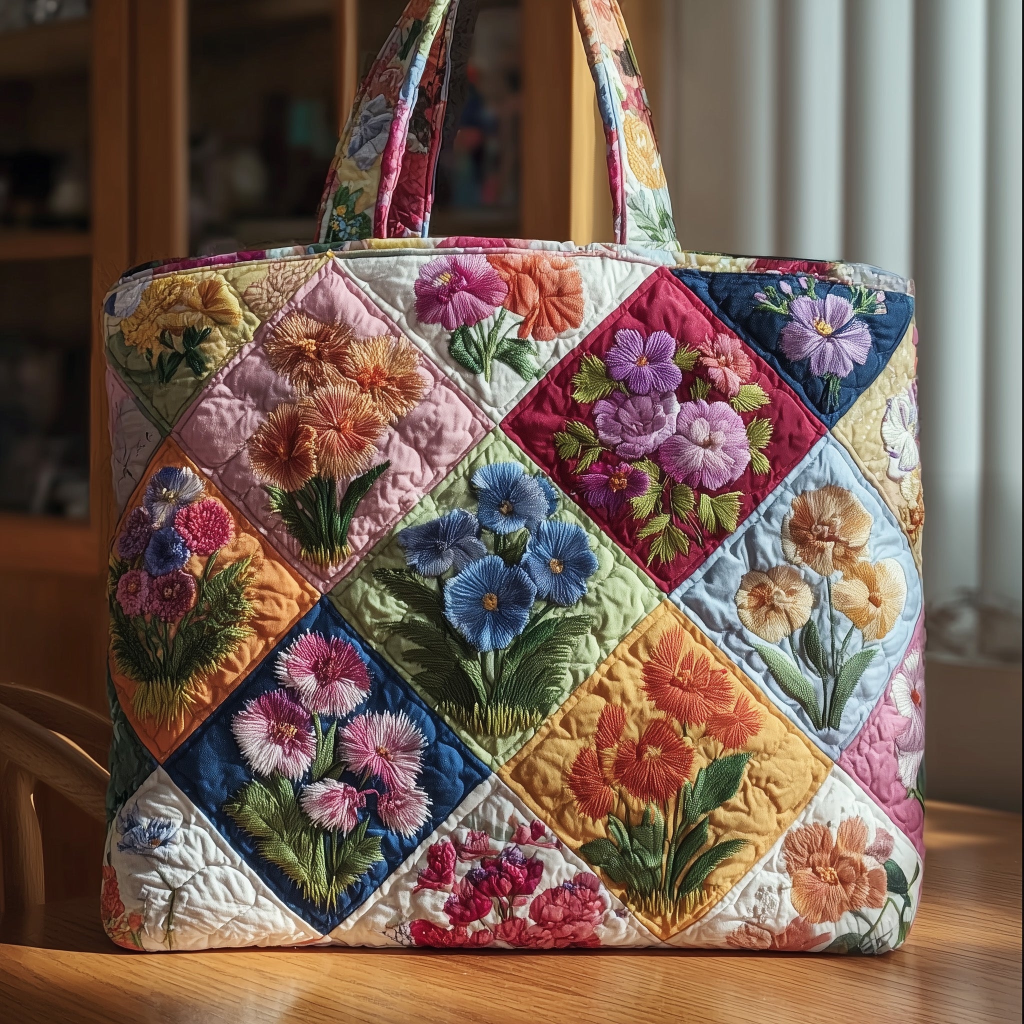 Rustic Bloom Quilted Tote Bag GFTOTP9181 – Patchique Store