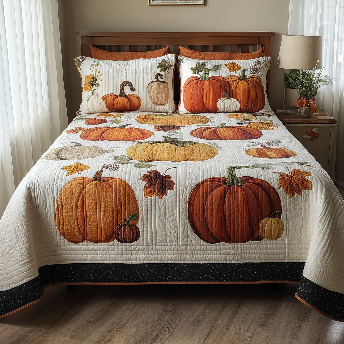 Autumn Glow 3-Piece Quilted Bedding Set GFTOTP9195