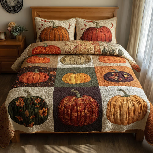 Autumn Glow 3-Piece Quilted Bedding Set GFTOTP9197