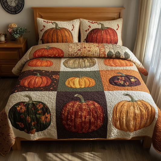 Autumn Glow 3-Piece Quilted Bedding Set GFTOTP9197