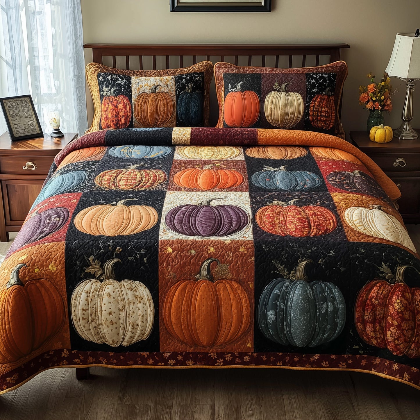 Autumn Glow 3-Piece Quilted Bedding Set GFTOTP9198