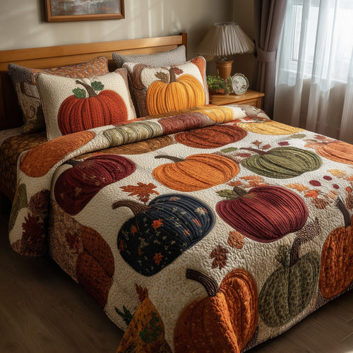 Autumn Glow 3-Piece Quilted Bedding Set GFTOTP9200