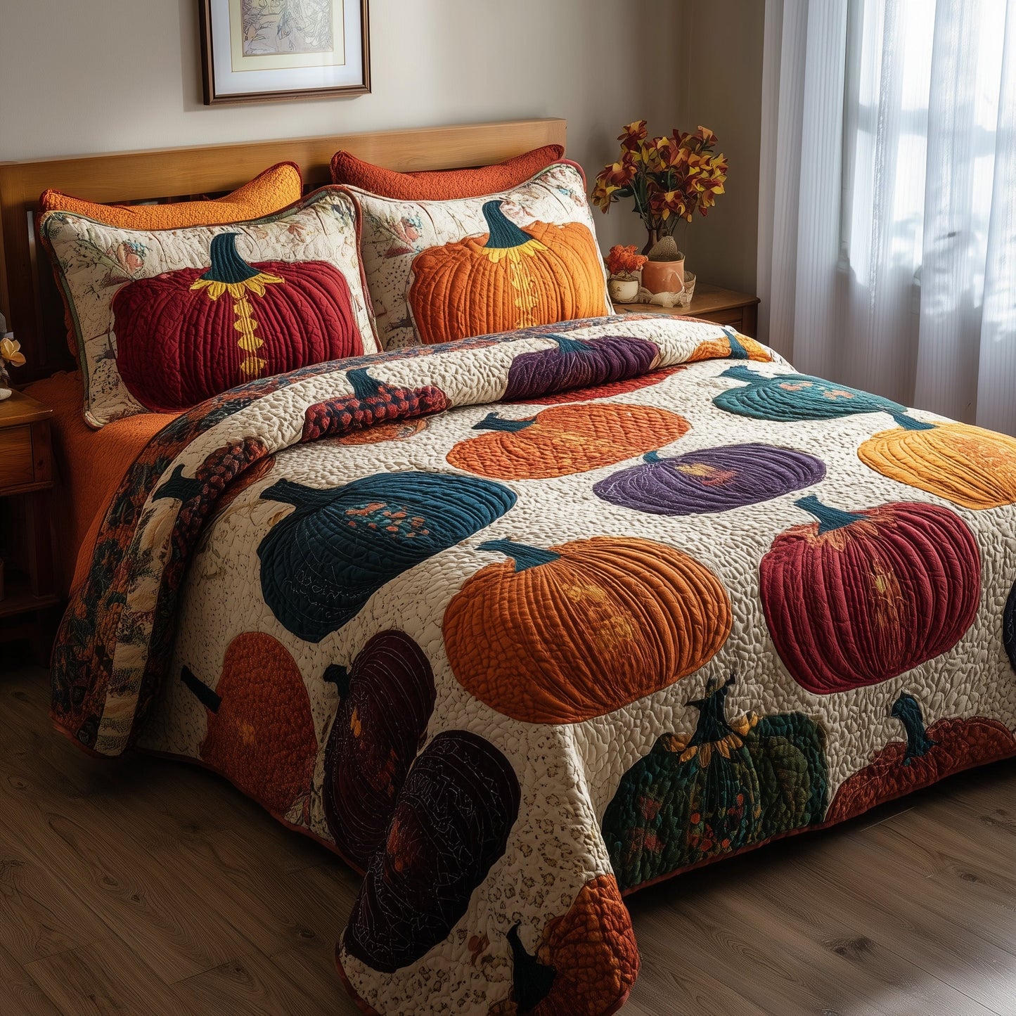 Autumn Glow 3-Piece Quilted Bedding Set GFTOTP9201