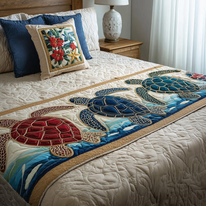 Turtle Quilted Bed Runner GFTOTP9228