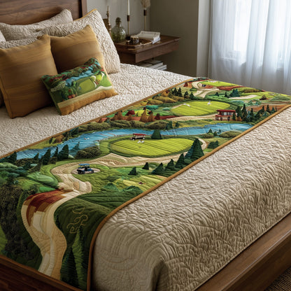 Golf Course Quilted Bed Runner GFTOTP9232