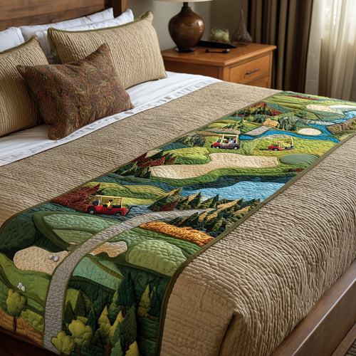 Golf Course Quilted Bed Runner GFTOTP9233