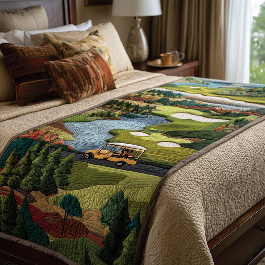 Golf Course Quilted Bed Runner GFTOTP9234