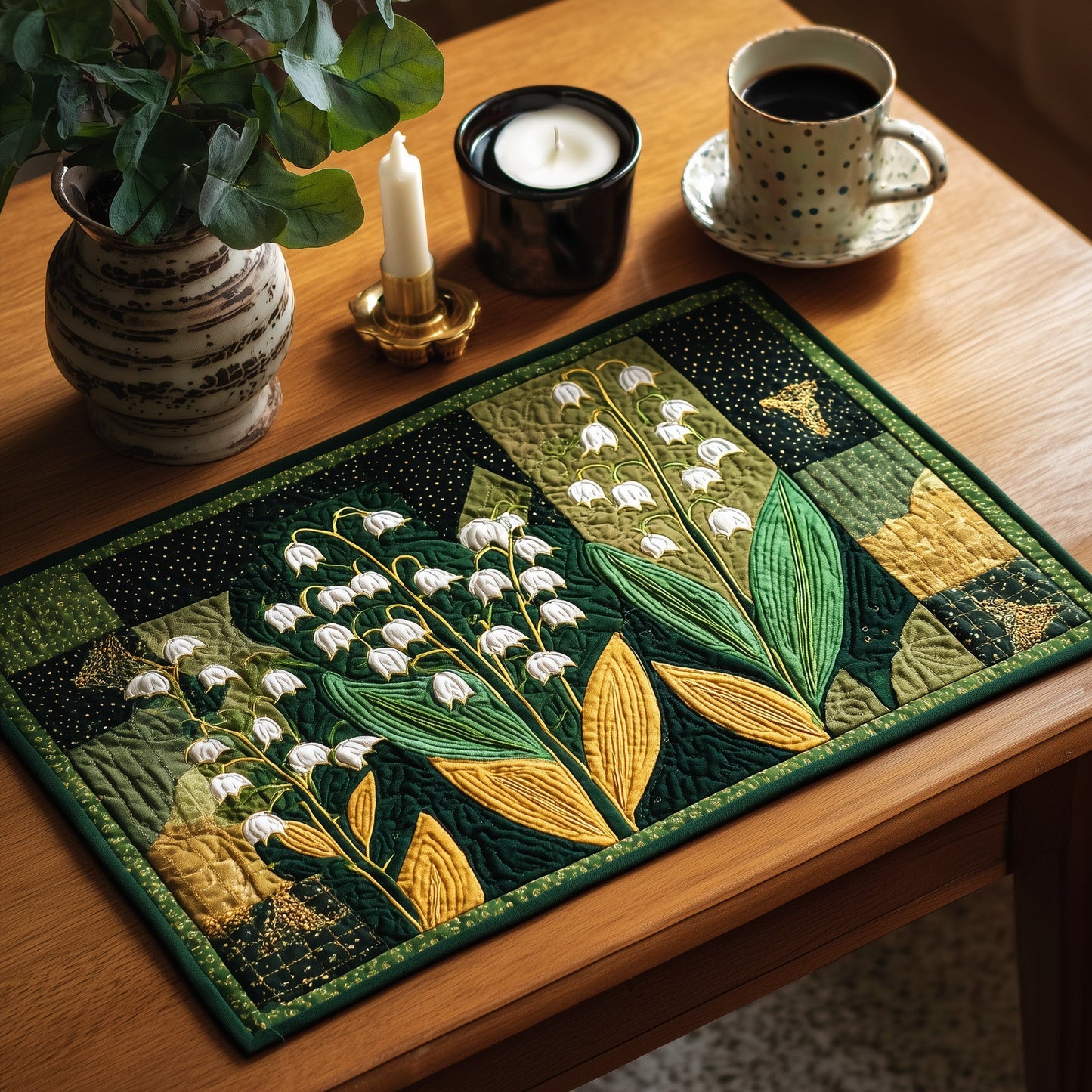 Lily of the Valley Quilted Place Mat GFTOTP9244
