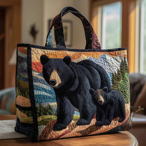 Bear Wander Quilted Tote Bag GFTOTP9282