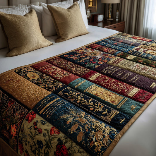 Bookish Quilted Bed Runner GFTOTP9284