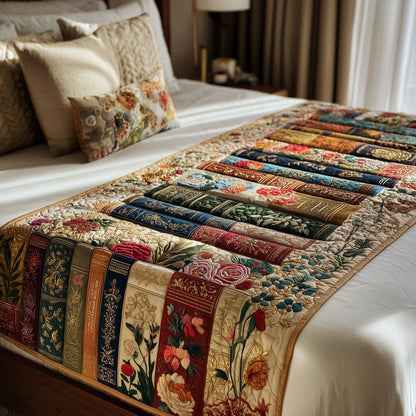 Bookish Quilted Bed Runner GFTOTP9289